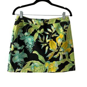 Manuel Canovas Made in France Size 2 Floral Mini Skirt